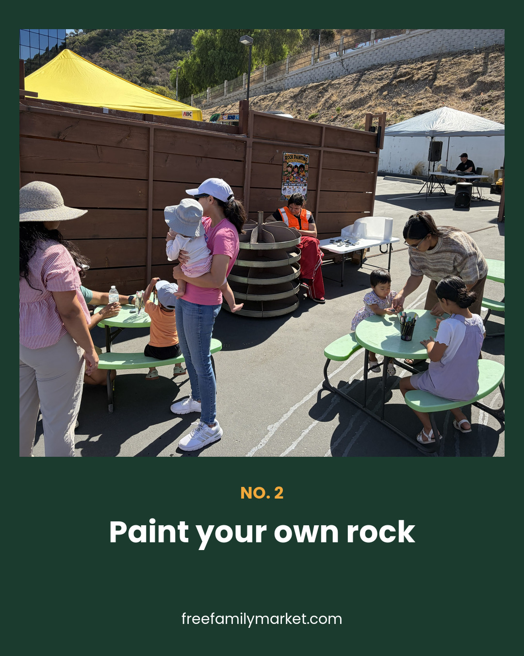 Rock painting station