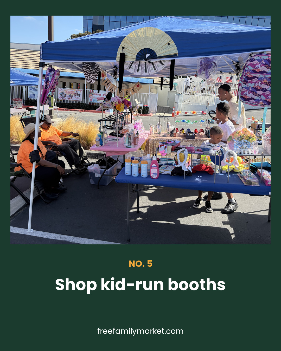 Kid-run vendor booths