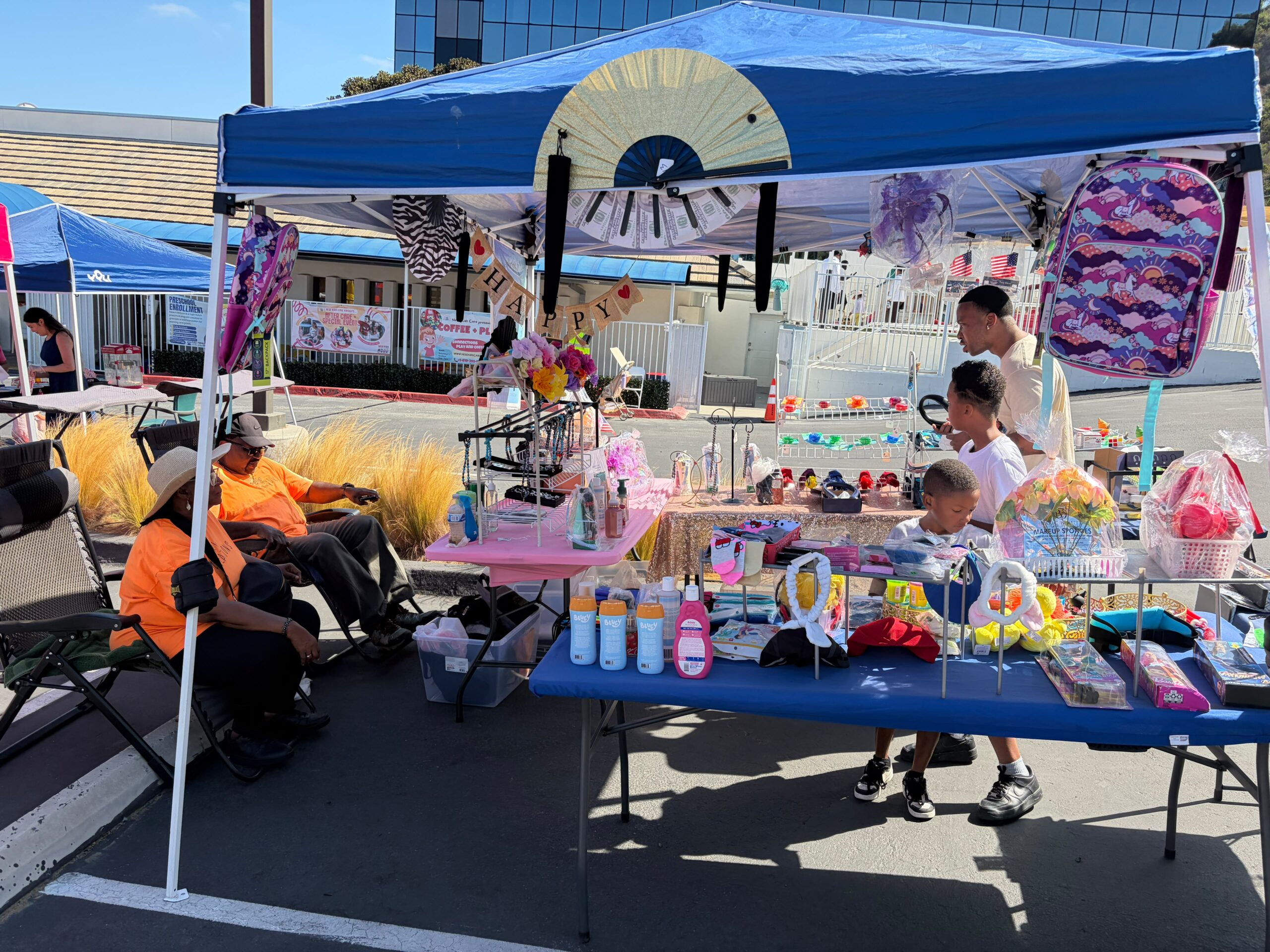 Market vendor booths