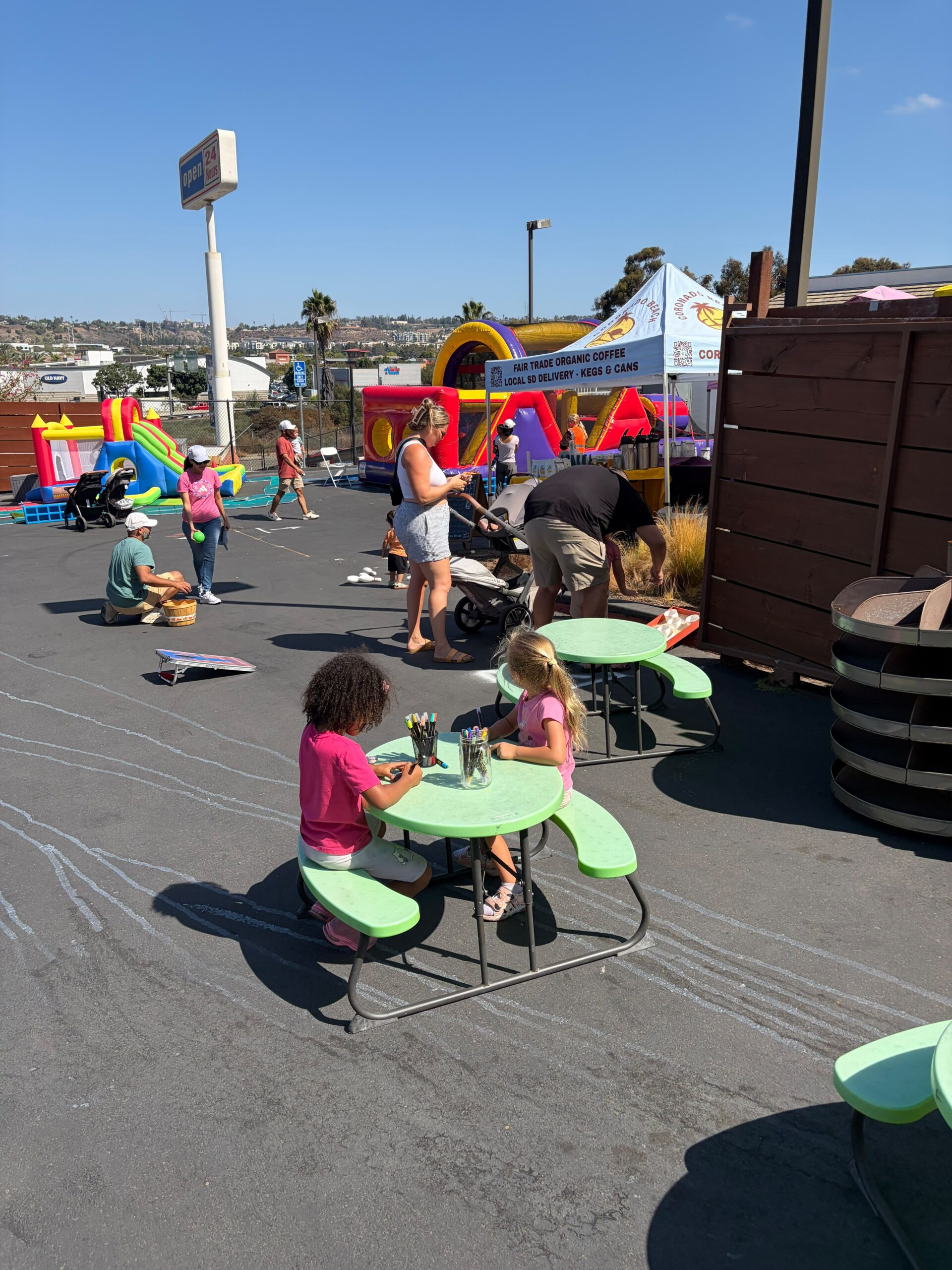 Families at the Free Family Market